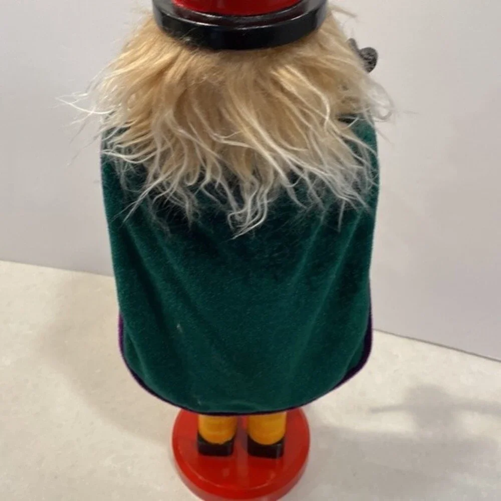 Very Rare Bombay Halloween Wooden Pumpkin 🎃 Nutcracker 15” Tall 5” Wide